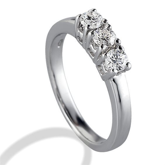 Anello Gemoro Donna Trilogy in Oro bianco Diamante 0.55 Ct FT061BIA55-12 - FT061BIA55-12